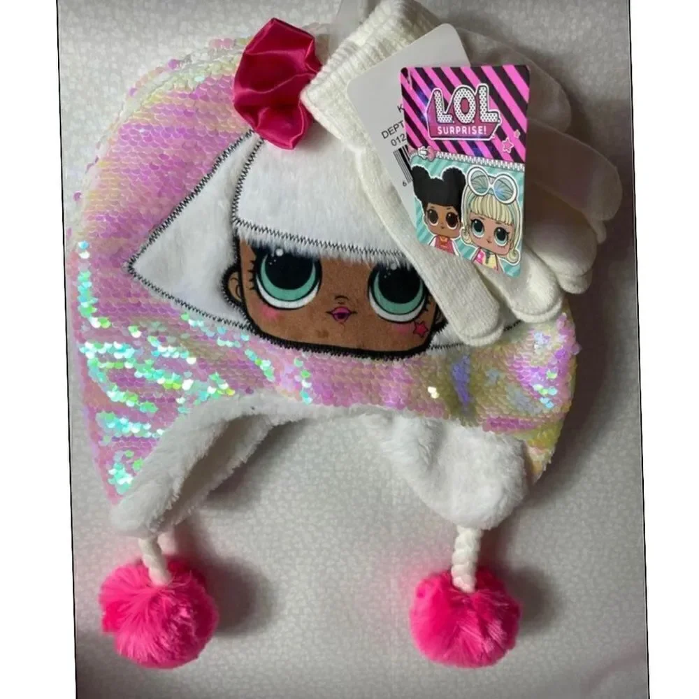 L.O.L. SURPRISE GIRLS Sequin Hat and Glove Set